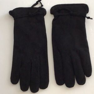 Black Suede like Gloves